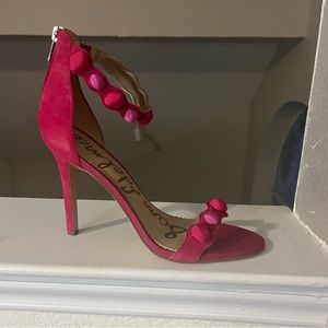 Multi pink high heels lightly worn